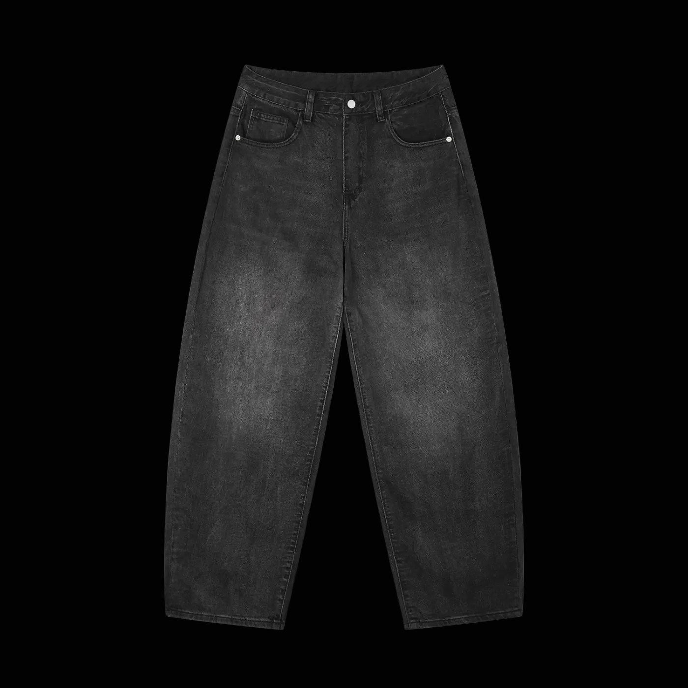 BlankDesignsCo "Never Home" Washed Barrel Leg Jeans