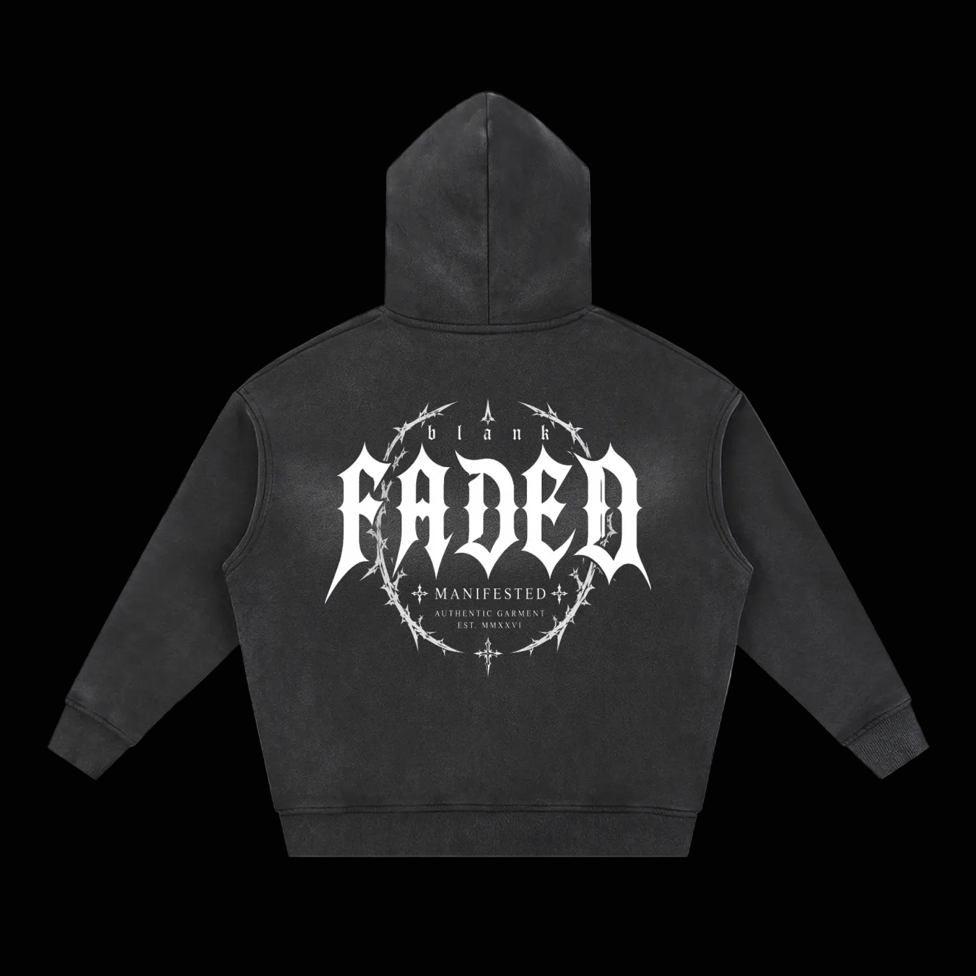 BlankDesignsCo Faded Drop Zip Up