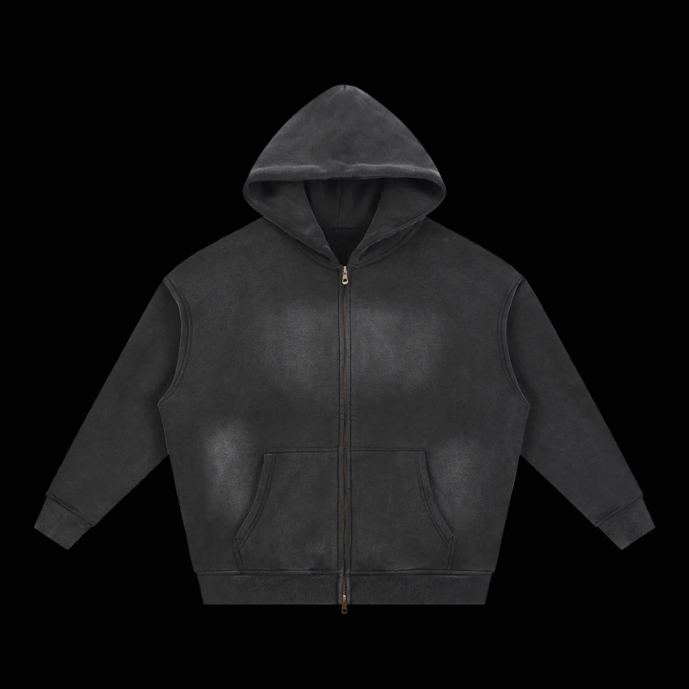 BlankDesignsCo vintage Zip Up "Never Home" Hoodie