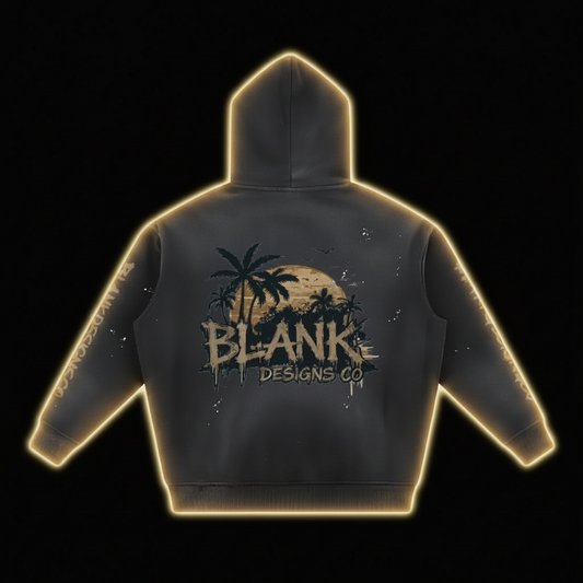 BlankDesignsCo Midnight Ripped Hoodie