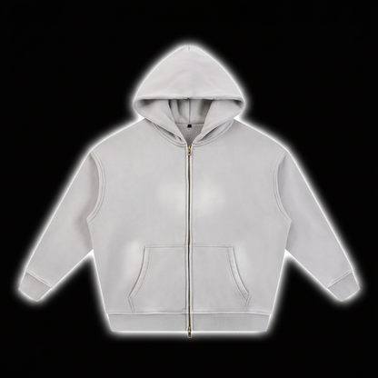 BlankDesignsCo vintage Zip Up "Never Home" Hoodie