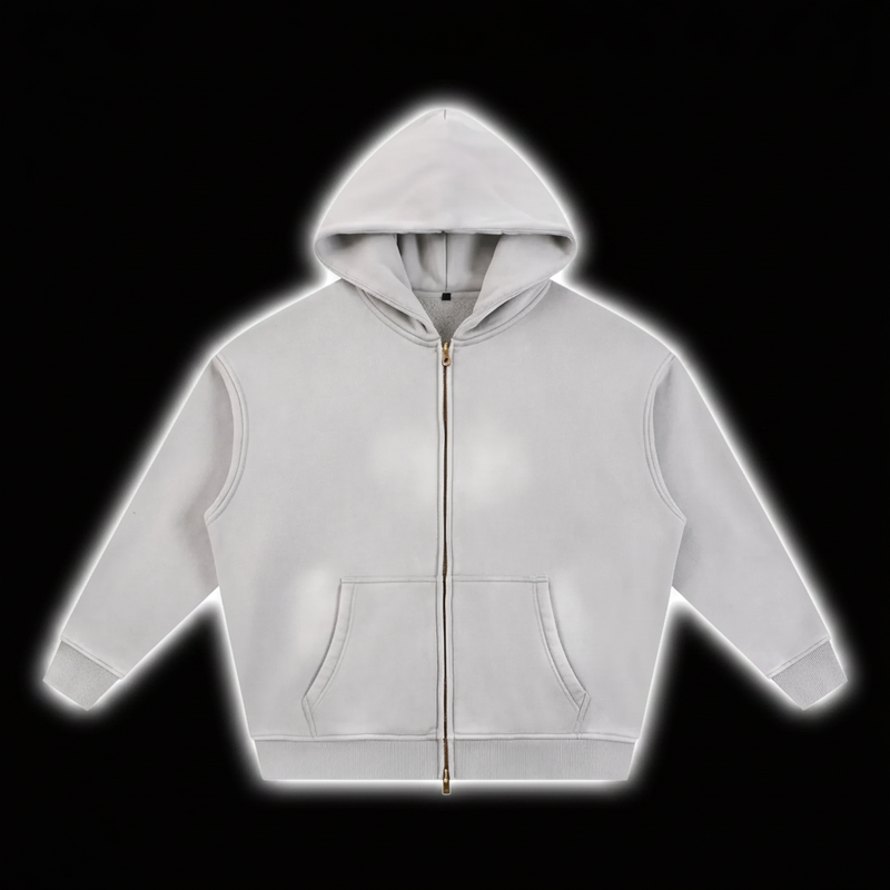 BlankDesignsCo vintage Zip Up "Never Home" Hoodie