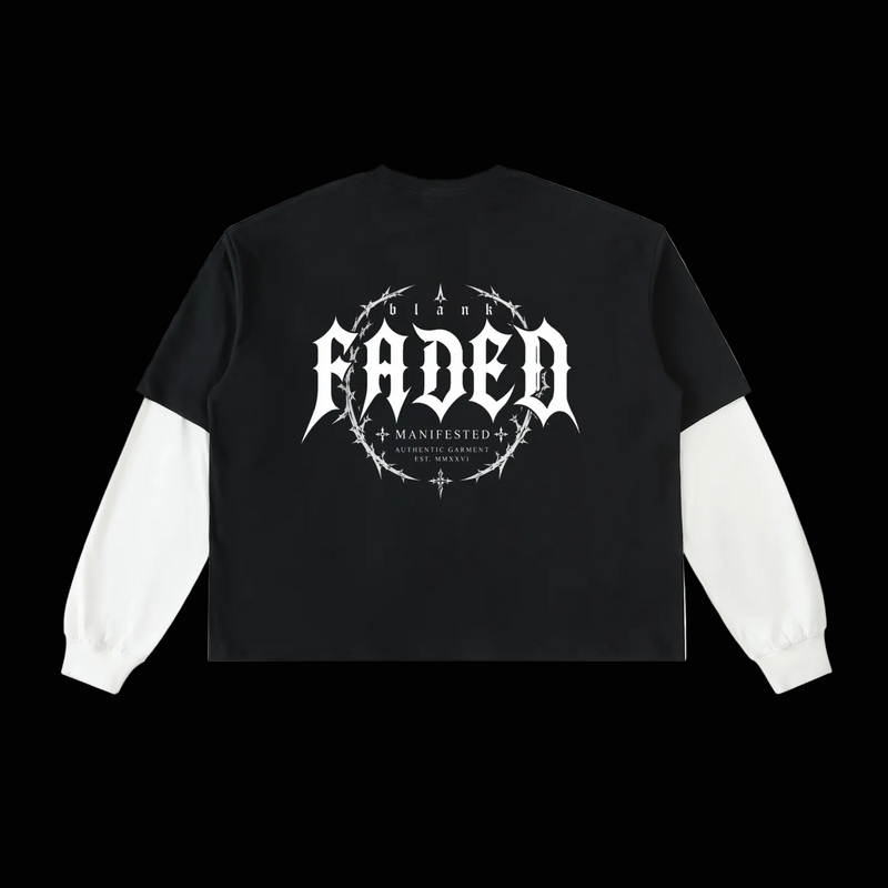 BlankDesignsCo Faded Layered Tee
