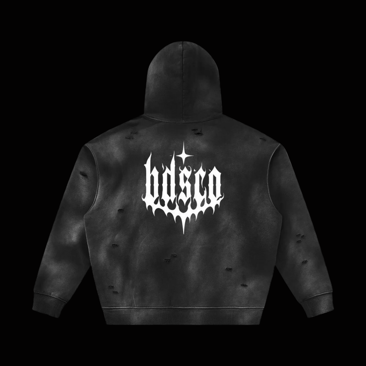 BlankDesignsCo Frayed Signature Hoodie