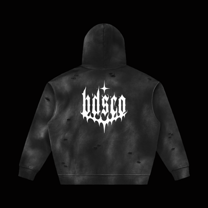 BlankDesignsCo Frayed Signature Hoodie
