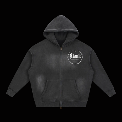 BlankDesignsCo Faded Drop Zip Up