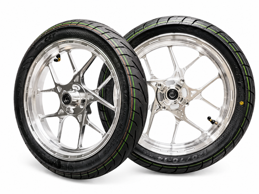 Tuttio yozma Chrome 14inch Super motos (CST)