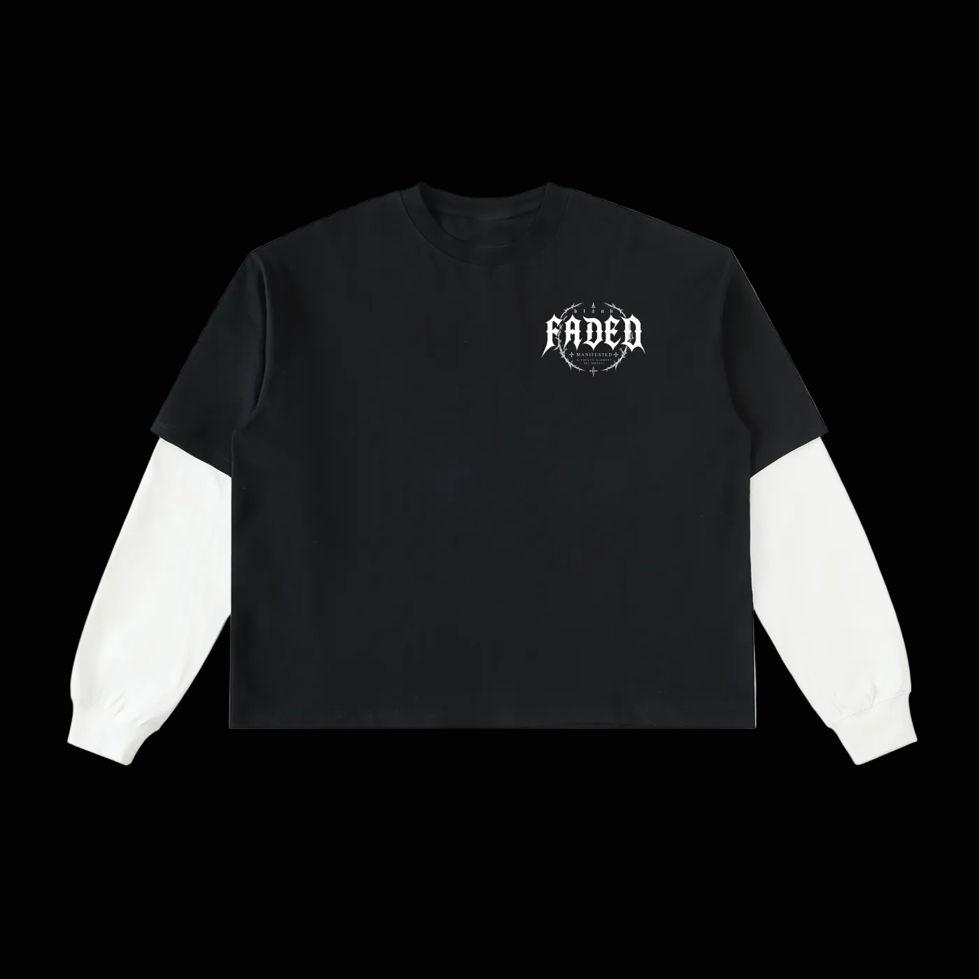 BlankDesignsCo Faded Layered Tee