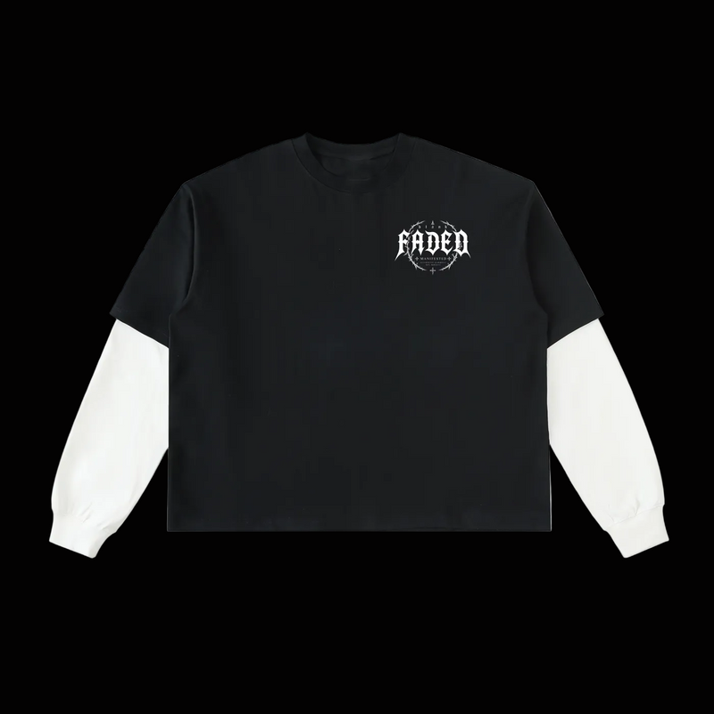 BlankDesignsCo Faded Layered Tee