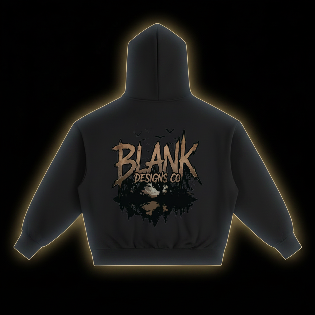 BlankDesignsCo "Midnight Drop" Heavy Fleece Hoodie