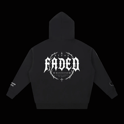 BlankDesignsCo Faded Drop Heavy Weight Hoodie