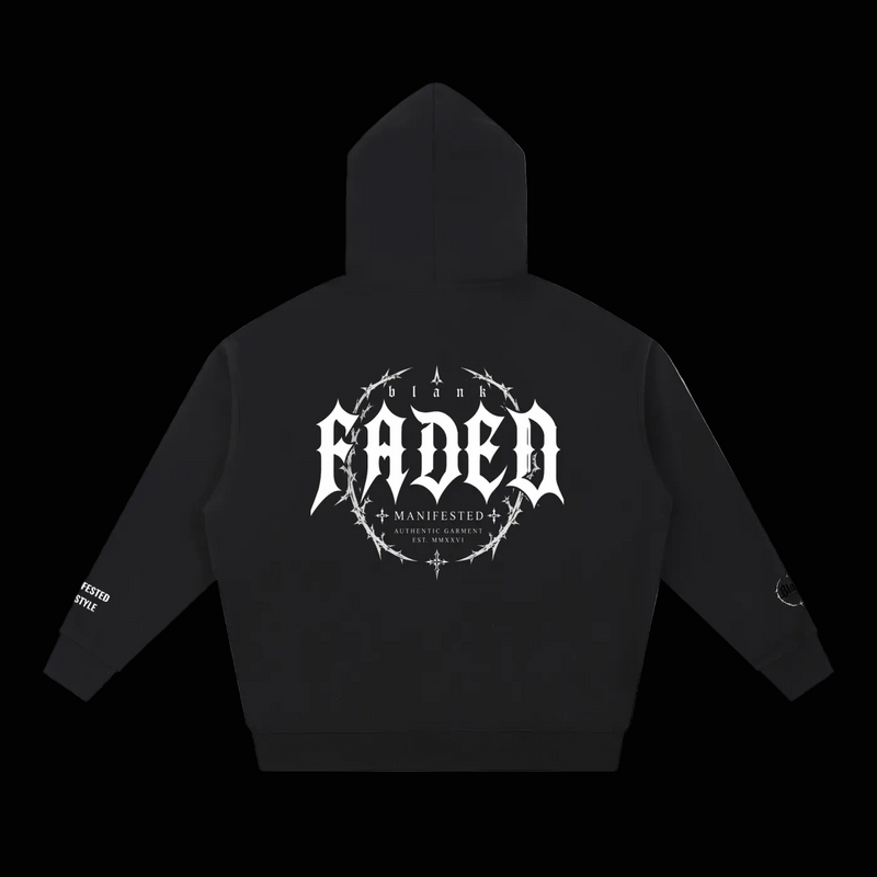 BlankDesignsCo Faded Drop Heavy Weight Hoodie